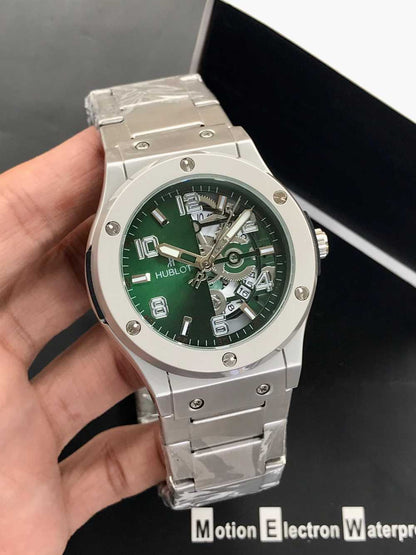 HUBLOT Men’s Watch – Half Skeleton Model
